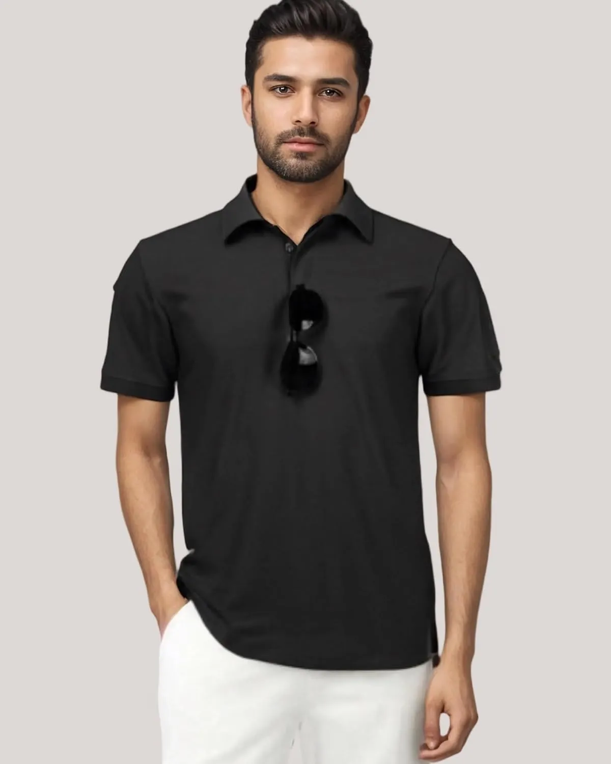 3 Pack Mens Polo Shirts Quick Dry Performance Short Sleeve Lightweight Golf Tactical Shirts Casual Collared T-Shirt