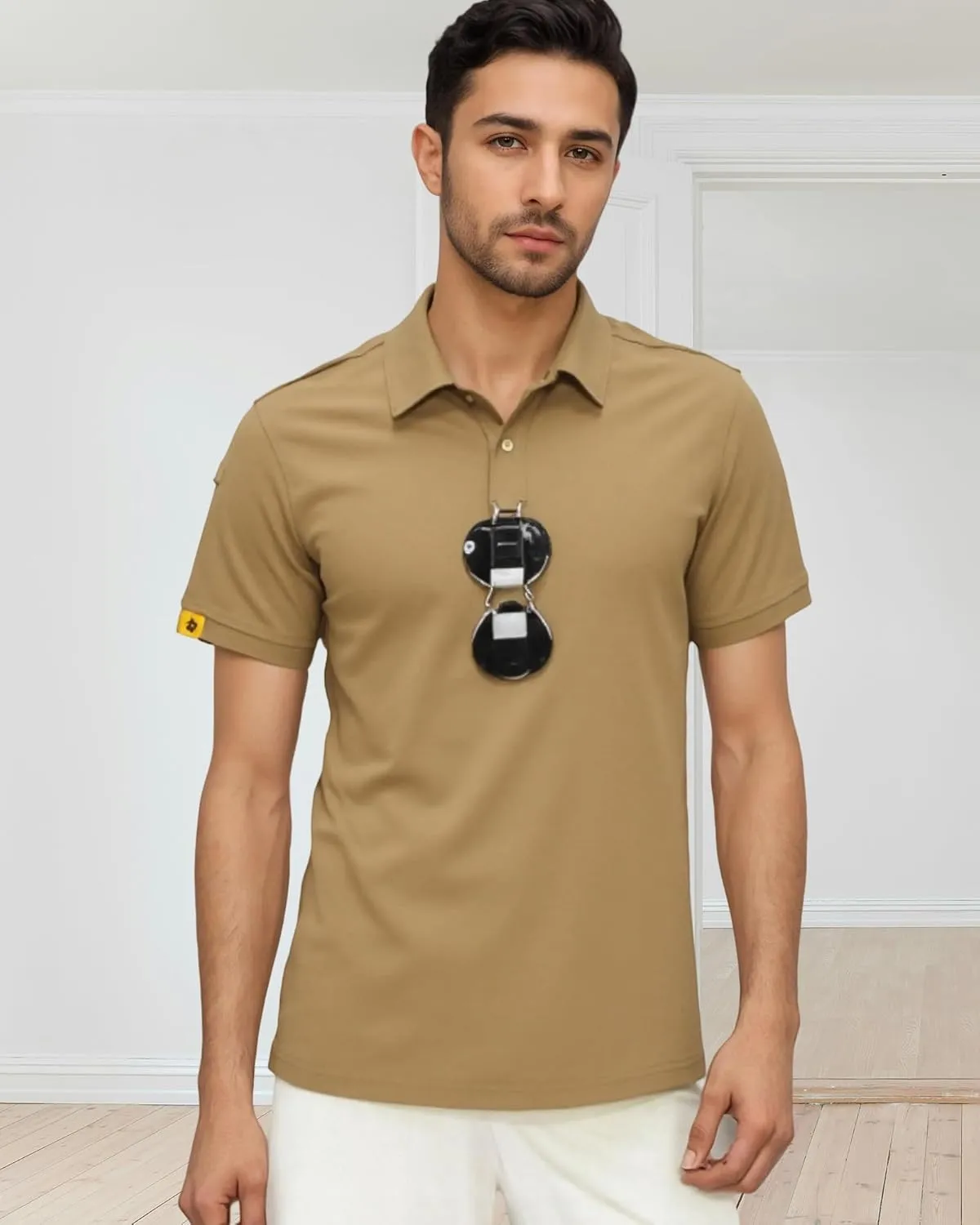 3 Pack Mens Polo Shirts Quick Dry Performance Short Sleeve Lightweight Golf Tactical Shirts Casual Collared T-Shirt