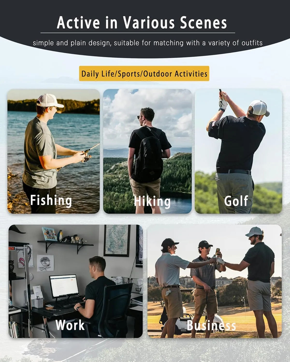 3 Pack Mens Polo Shirts Quick Dry Performance Short Sleeve Lightweight Golf Tactical Shirts Casual Collared T-Shirt