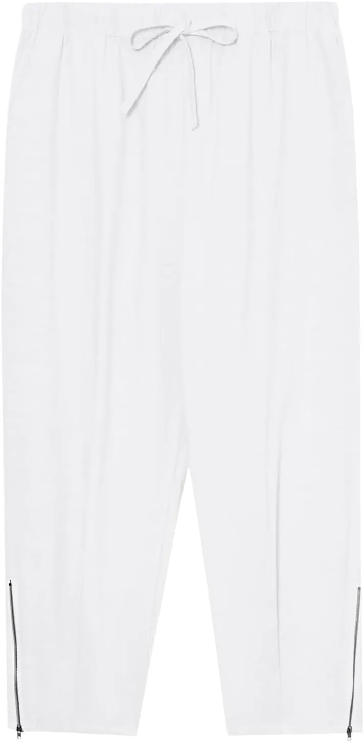 3/4 Leg Shorts for Men Summer Drawstring Elastic Waist Zipper Fit Comfy Leisure Style Elasticity Cute Trendy Trousers