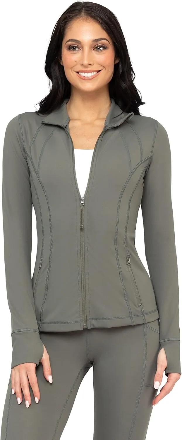 90 Degree By Reflex Women’s Lightweight, Full Zip Running Track Jacket