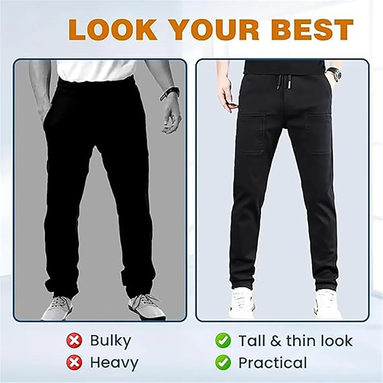 Acegents Cargo Pants, Mencomfy Multipants - High Stretch Multi-Pocket Cargo Pants, Sirmale Men Comfy Multi Pants