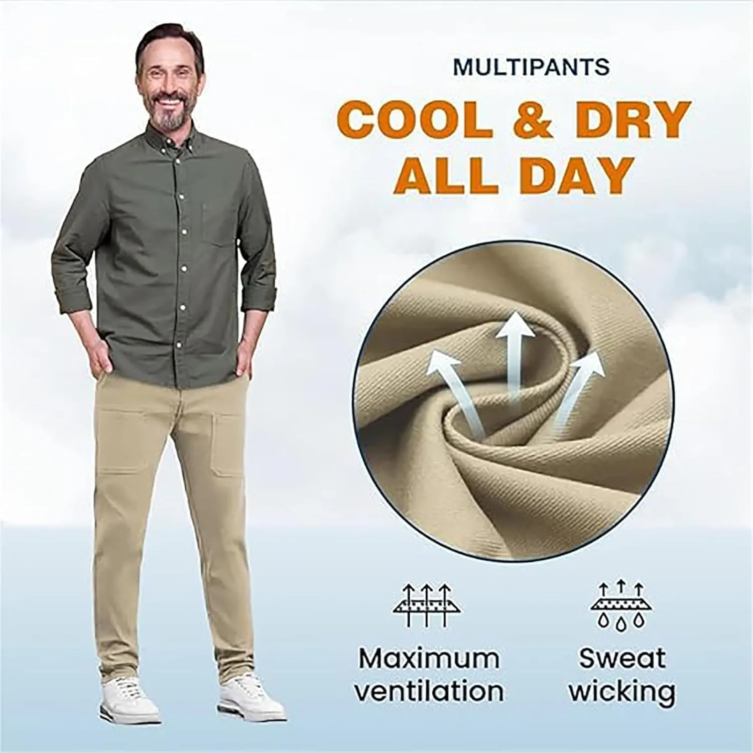 Acegents Cargo Pants, Mencomfy Multipants - High Stretch Multi-Pocket Cargo Pants, Sirmale Men Comfy Multi Pants