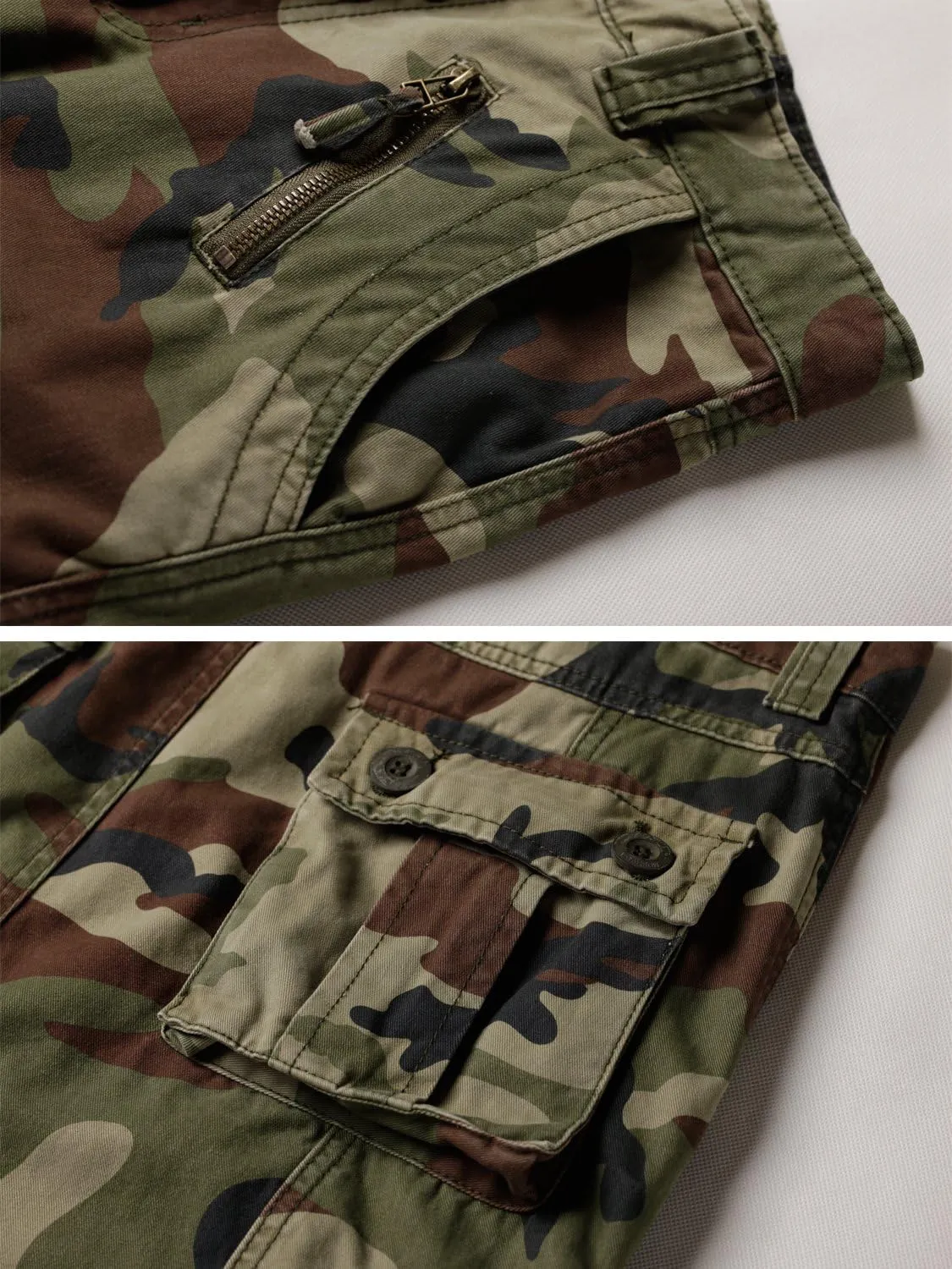 AKARMY Men's Fleece Lined Hiking Pants Outdoor Cargo Pants Casual Work Ski Pants with 8 Pockets