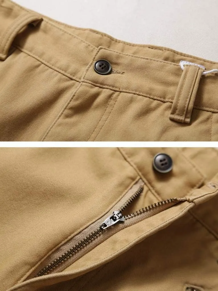 AKARMY Men's Fleece Lined Hiking Pants Outdoor Cargo Pants Casual Work Ski Pants with 8 Pockets