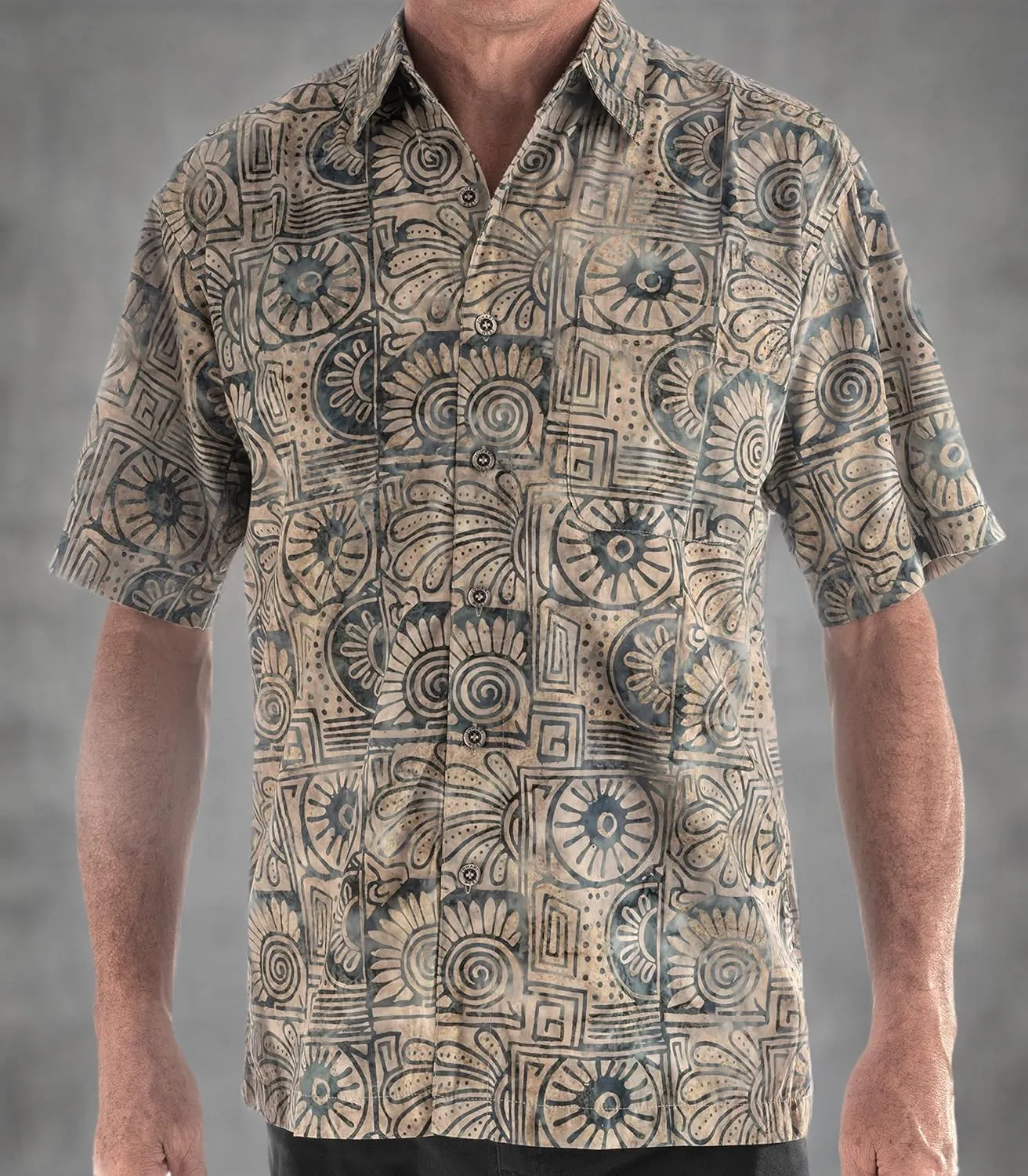 Antigua Summer Tropical Hawaiian Batik Shirt
