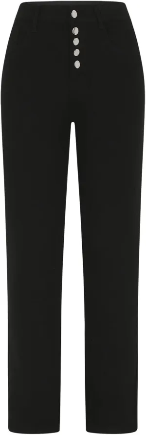 Bidobibo Skinny Jeans for Women Straight High Waisted Jeans for Women Stretchy Women's Curvy Totally Shaping Straight Jeans