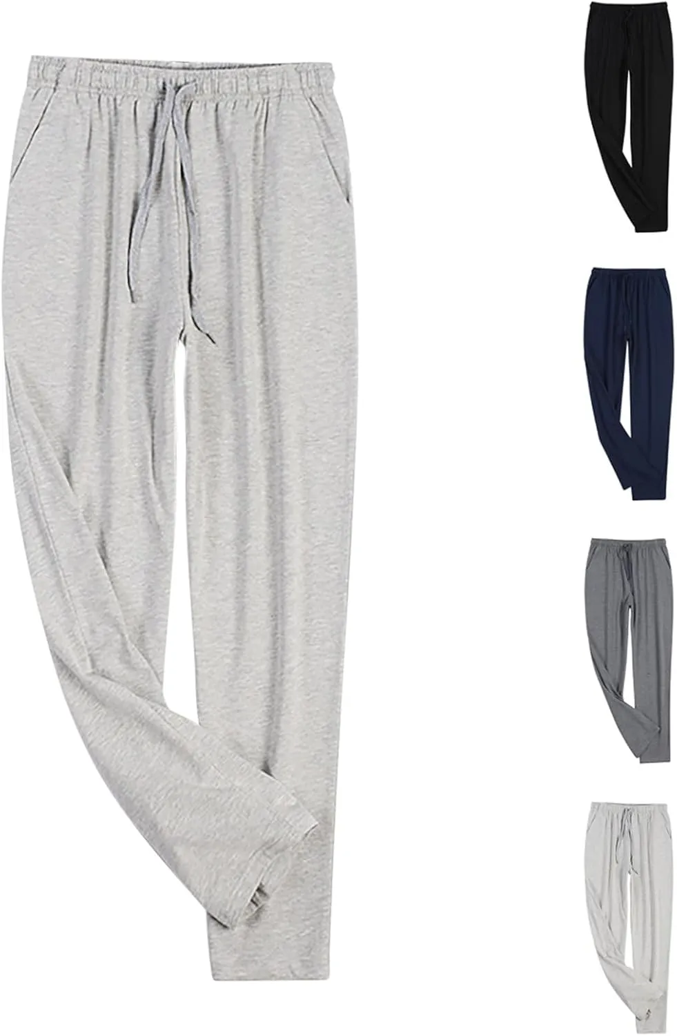 Cambkatl Men's Comfy Modal Pajama Pants Loose Drawstring Lounge Pants Sleepwear Bottom with Pockets