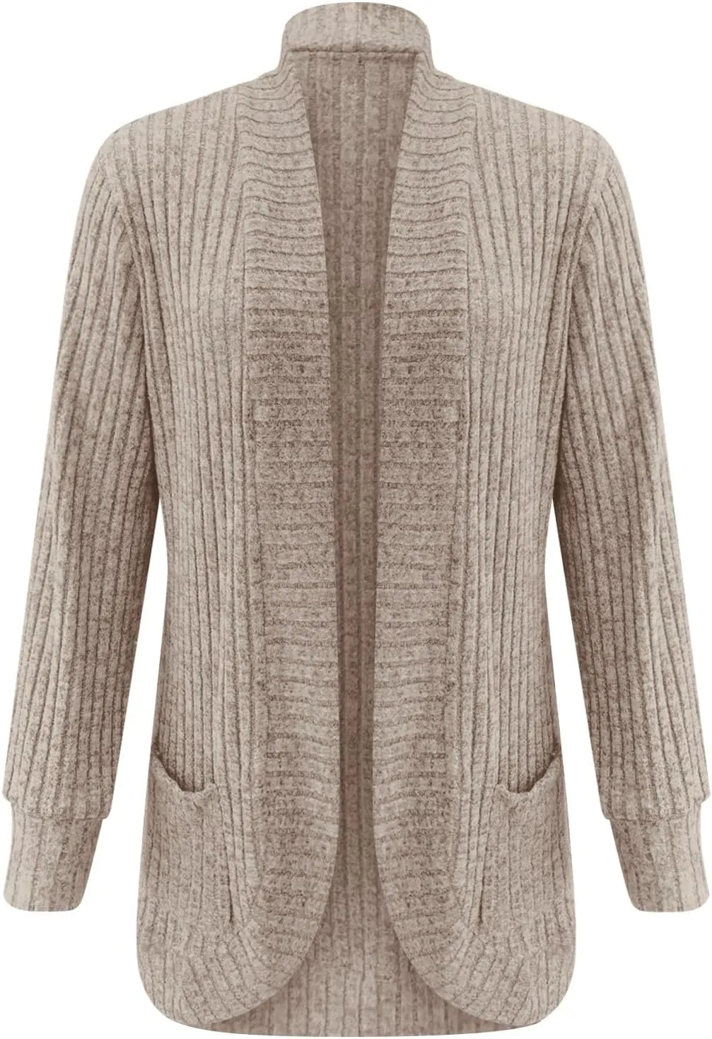 Cardigan Sweaters for Women Casual Long Sleeve Open Front Cardigans 2024 Fall Cable Knit Outwear Coats with Pockets