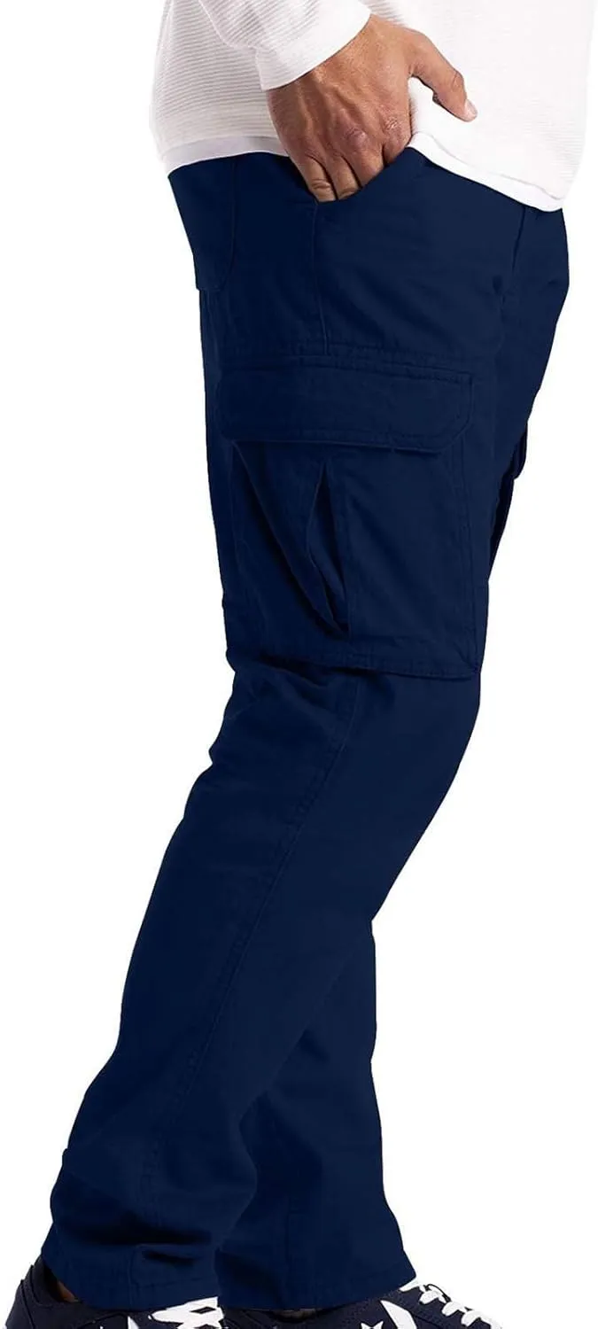 Cargo Pant for Men Plus Size Casual Elastic Outdoor Work Pants Hiking Running Jogger Sweatpants Straight Leg Trousers