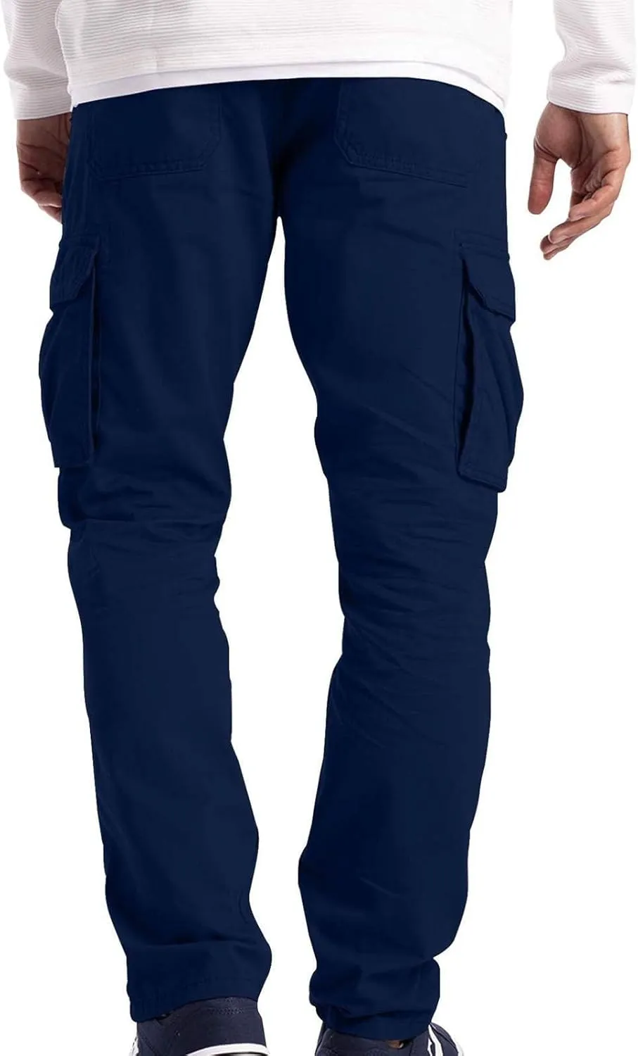Cargo Pant for Men Plus Size Casual Elastic Outdoor Work Pants Hiking Running Jogger Sweatpants Straight Leg Trousers