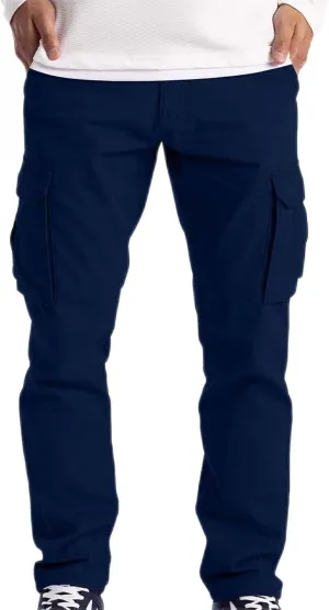 Cargo Pant for Men Plus Size Casual Elastic Outdoor Work Pants Hiking Running Jogger Sweatpants Straight Leg Trousers