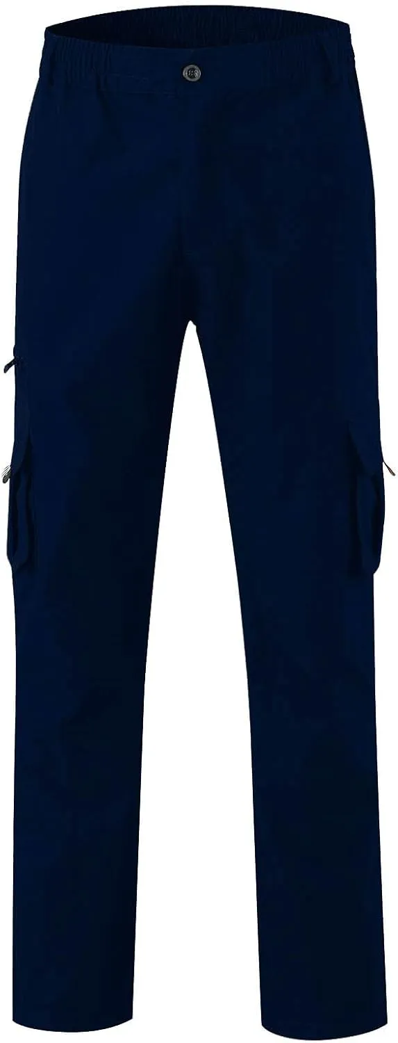 Cargo Pants for Men with Pockets Cotton Hiking Sweatpants Casual Athletic Jogger Sports Outdoor Relaxed Fit Pants