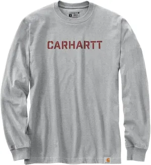 Carhartt Men's 105951 Loose Fit Heavyweight Long-Sleeve Logo Graphic T-Shirt