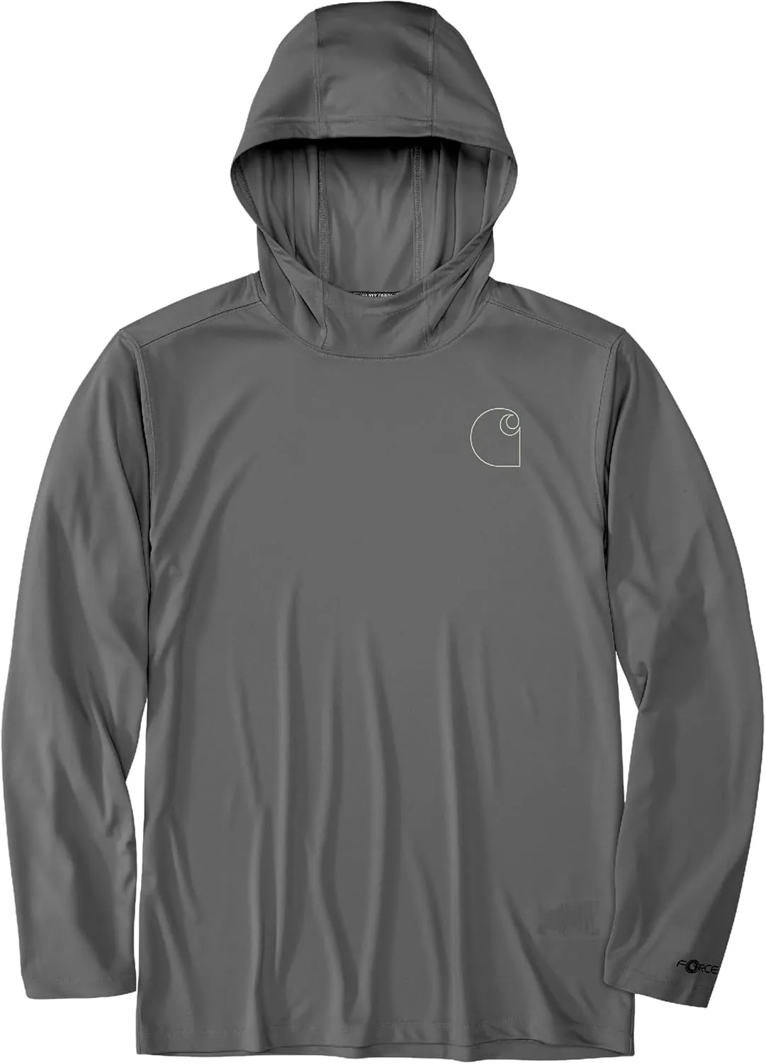 Carhartt Men's Force Sun Defender™ Lightweight Long-Sleeve Hooded Logo Graphic T-Shirt