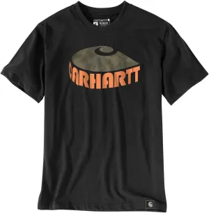 Carhartt Men's Relaxed Fit Heavyweight Short-Sleeve Camo C Graphic T-Shirt