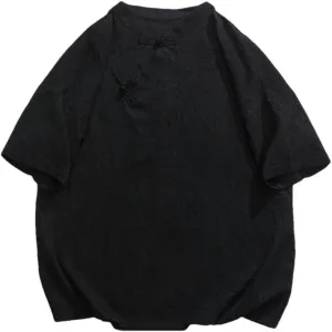 Chinese Style Summer Cotton Linen Short Sleeve Vintage Casual Shirt Men Clothing Kung Fu Tops Male
