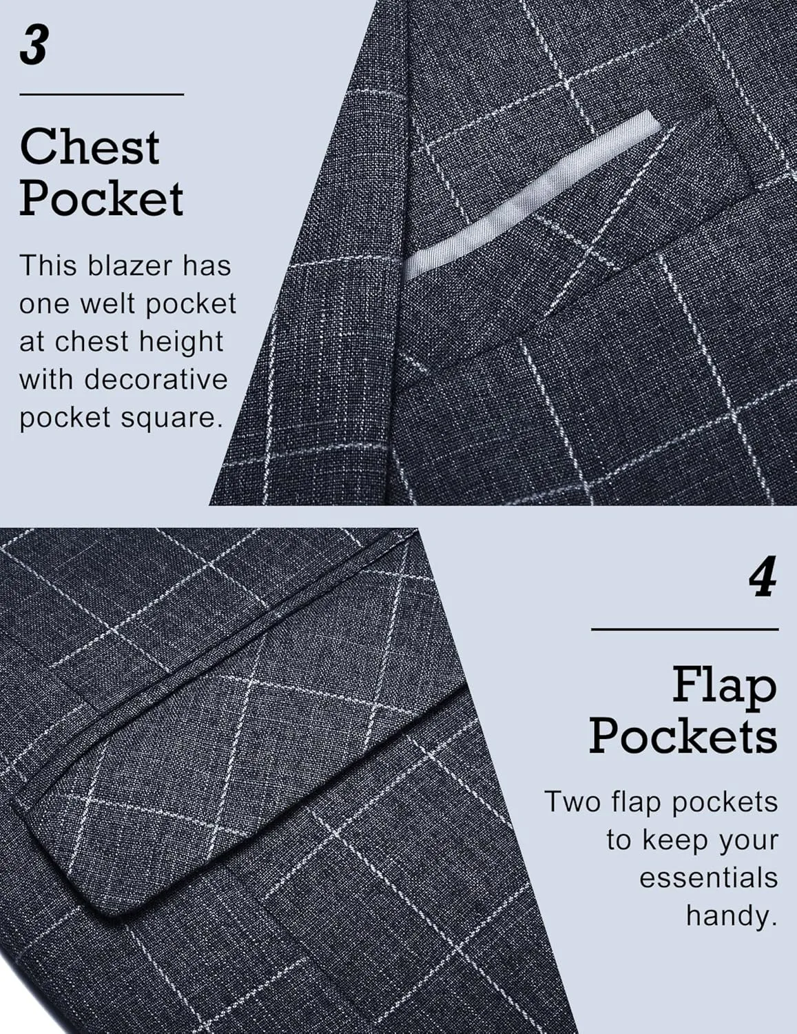 COOFANDY Men's Blazer Casual Sport Coats Slim Fit One Button Suit Jacket Lightweight Sports Jacket