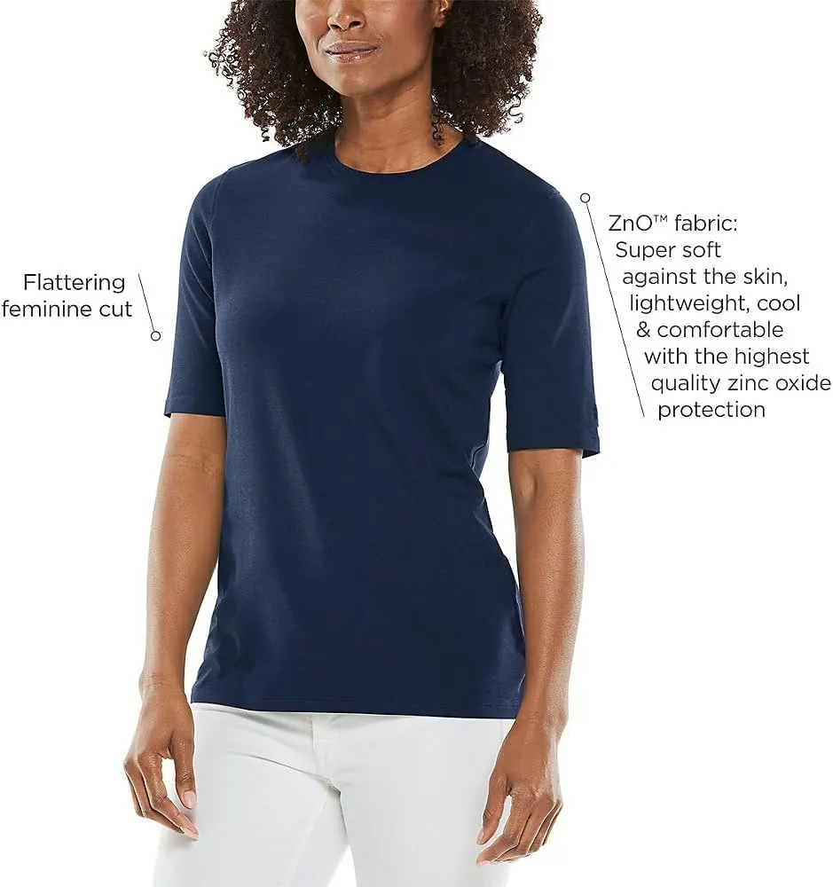 Coolibar UPF 50  Women's Morada Everyday Short Sleeve T-Shirt - Sun Protective