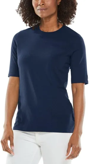 Coolibar UPF 50  Women's Morada Everyday Short Sleeve T-Shirt - Sun Protective