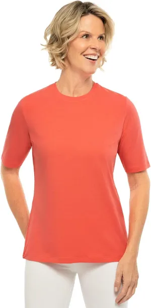 Coolibar UPF 50  Women's Morada Everyday Short Sleeve T-Shirt - Sun Protective