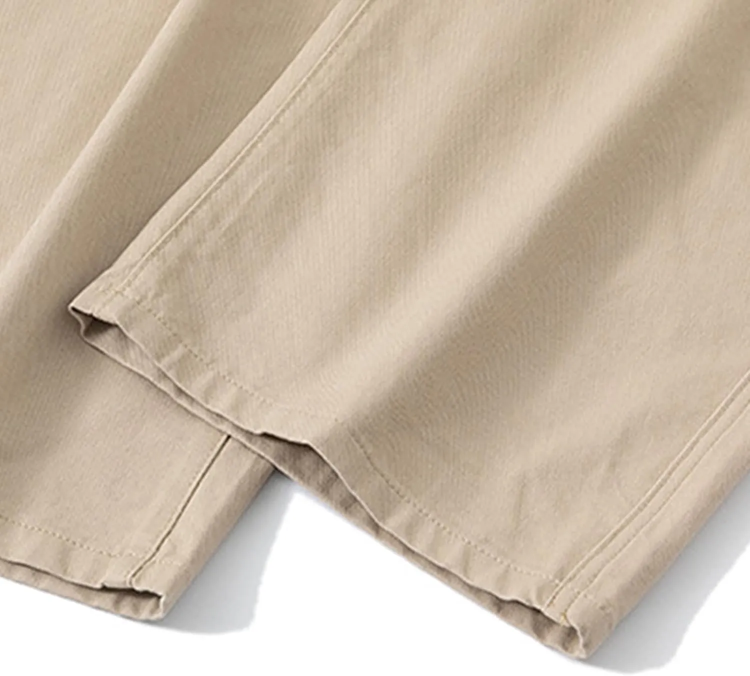 Cotton Pants for Men Straight Leg Stretch Jeans Sweatpants Trendy Teen Boys Drawstring Casual Denim Pants Relaxed Fit