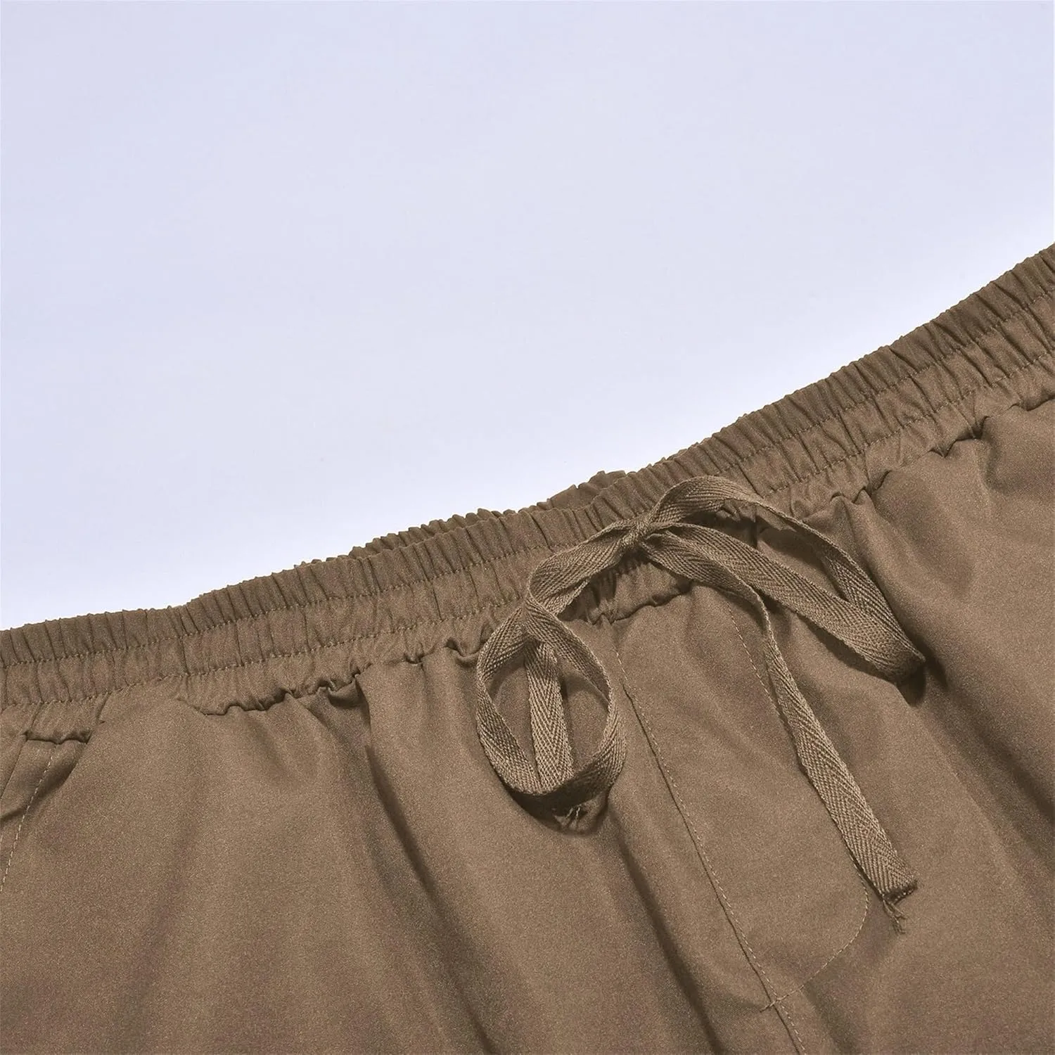 DGHM-JLMY Mens Outdoor Cargo Pants Casual Hiking Athletic Pant Trousers Drawstring Loose Straight Joggers Sweatpants