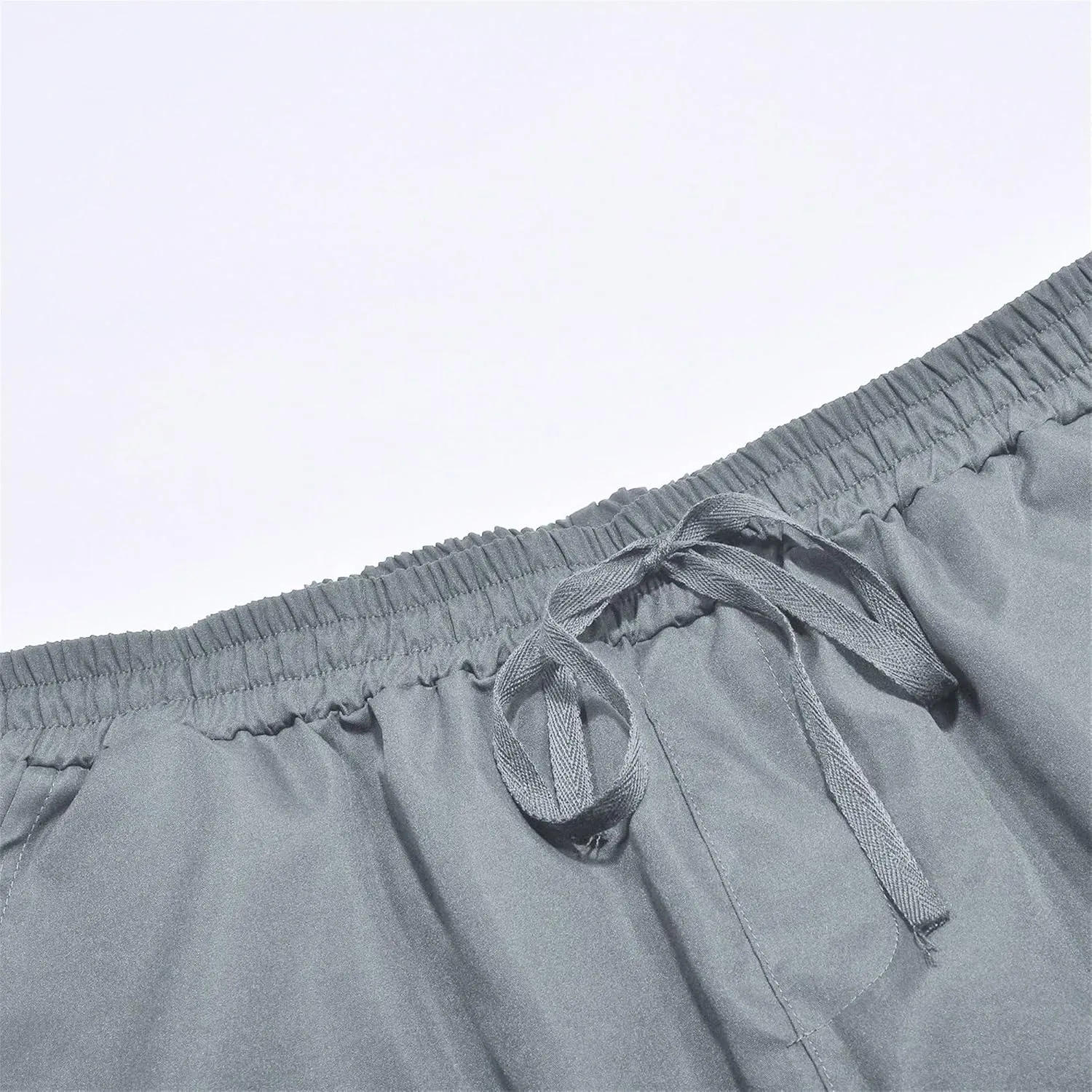 DGHM-JLMY Mens Outdoor Cargo Pants Casual Hiking Athletic Pant Trousers Drawstring Loose Straight Joggers Sweatpants