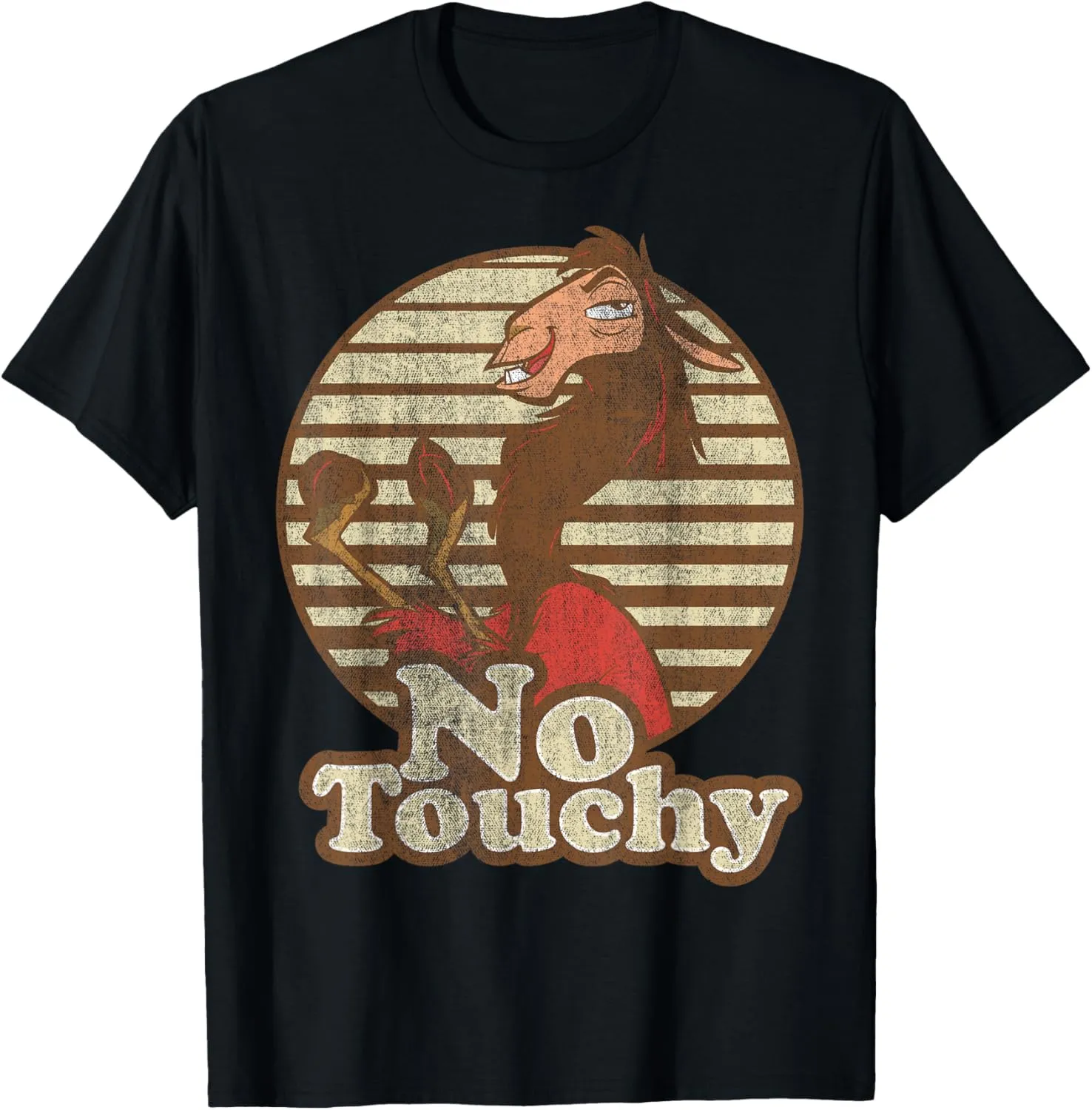 Disney Emperor's New Groove Kuzco Llama No Touchy Short Sleeve T-Shirt