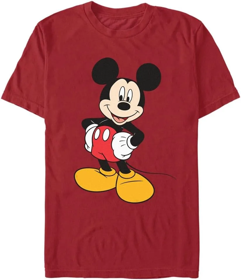 Disney Men's Classic Mickey Mouse Full Size Graphic Short Sleeve T-Shirt