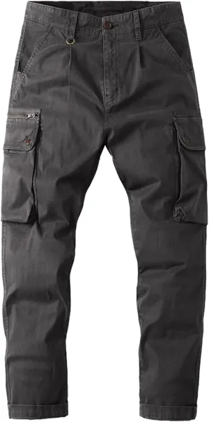 Donggu Hiking Tactical Pants Men's Lightweight Ripstop Outdoor Cargo Pants Multi Pockets Combat Trousers