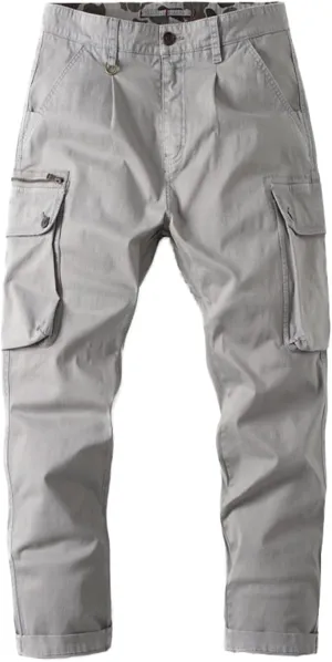 Donggu Hiking Tactical Pants Men's Lightweight Ripstop Outdoor Cargo Pants Multi Pockets Combat Trousers