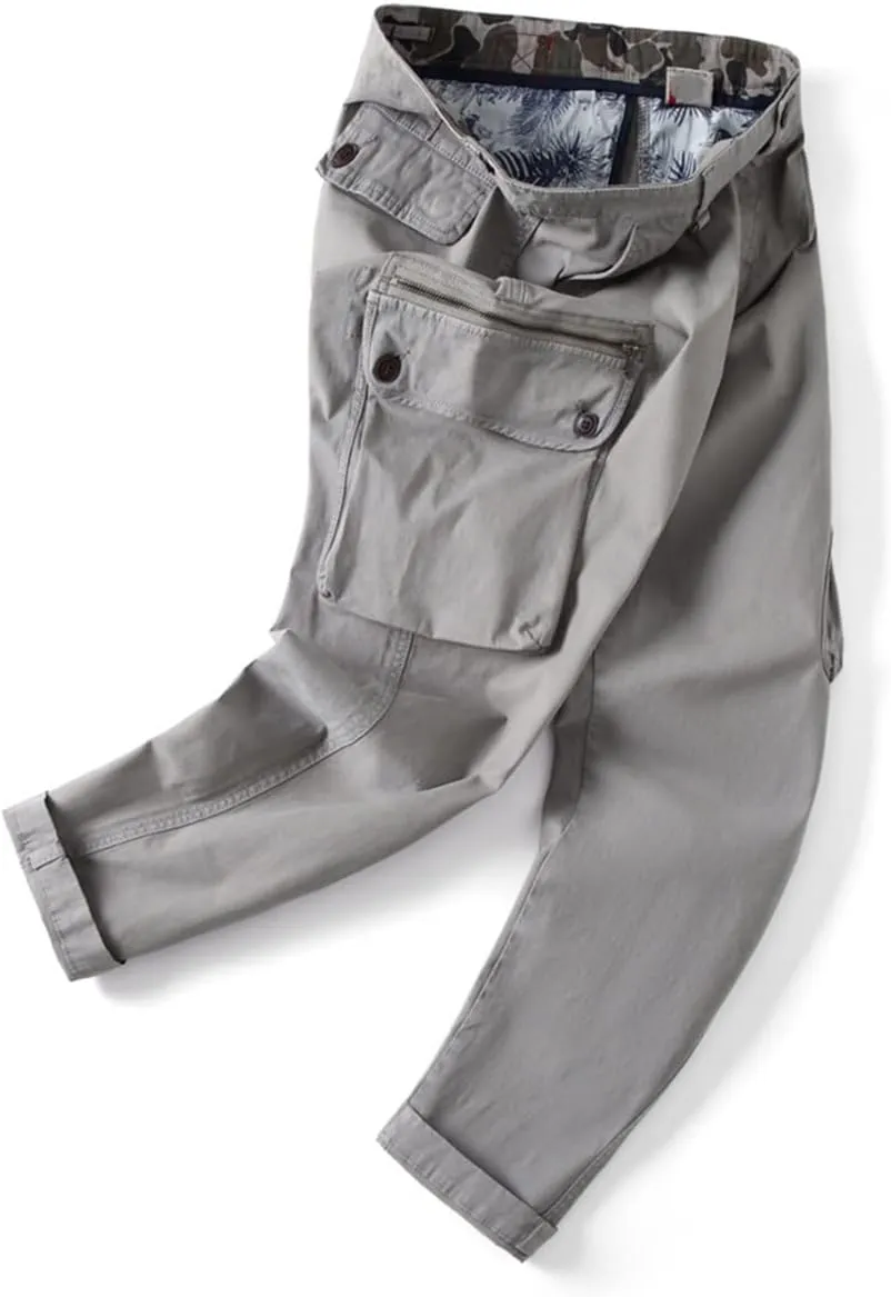 Donggu Hiking Tactical Pants Men's Lightweight Ripstop Outdoor Cargo Pants Multi Pockets Combat Trousers