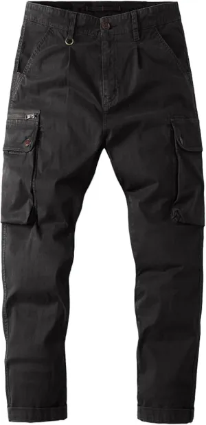 Donggu Hiking Tactical Pants Men's Lightweight Ripstop Outdoor Cargo Pants Multi Pockets Combat Trousers