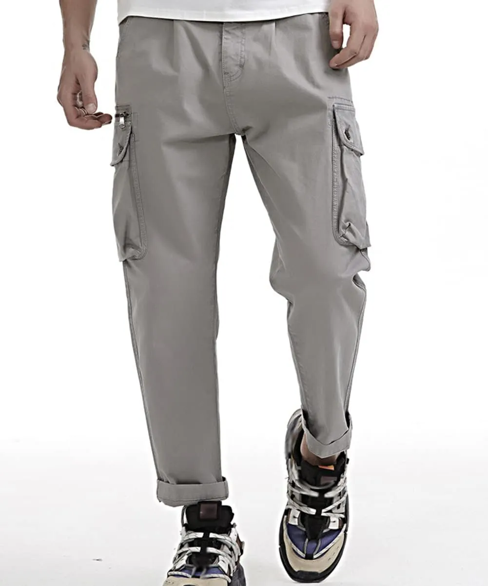 Donggu Hiking Tactical Pants Men's Lightweight Ripstop Outdoor Cargo Pants Multi Pockets Combat Trousers