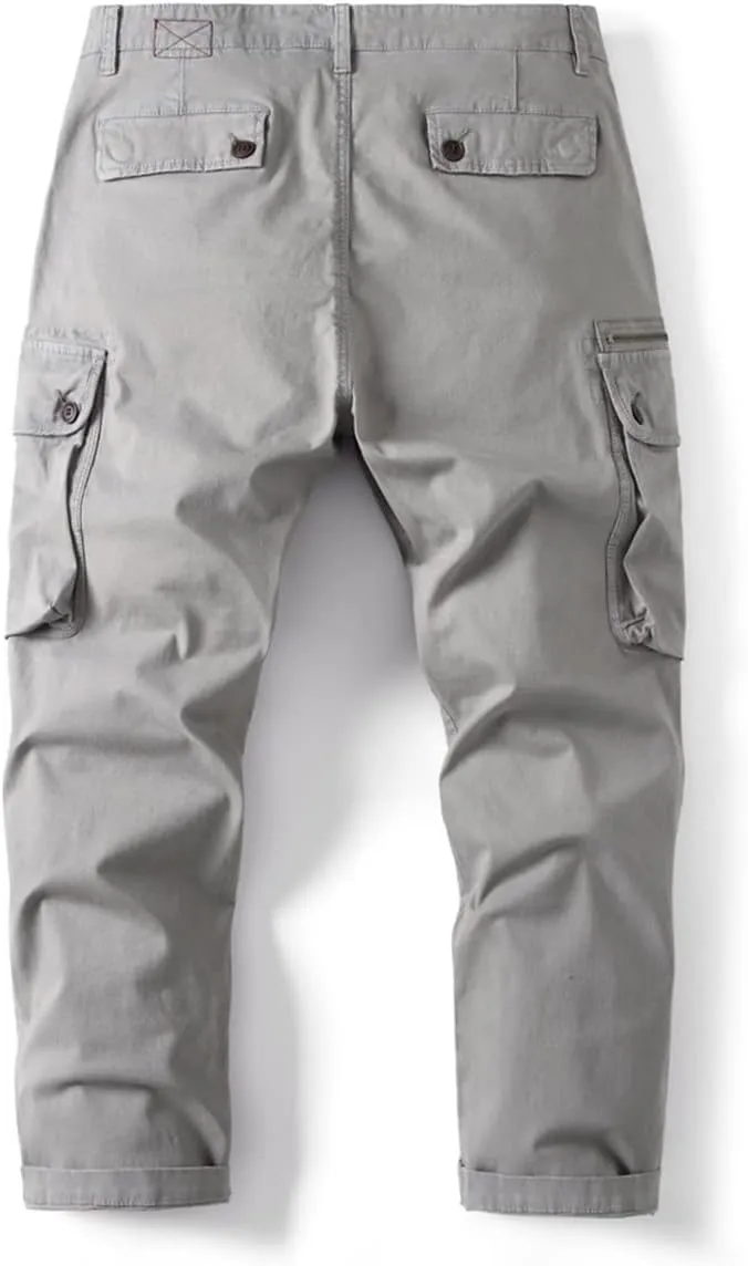Donggu Hiking Tactical Pants Men's Lightweight Ripstop Outdoor Cargo Pants Multi Pockets Combat Trousers
