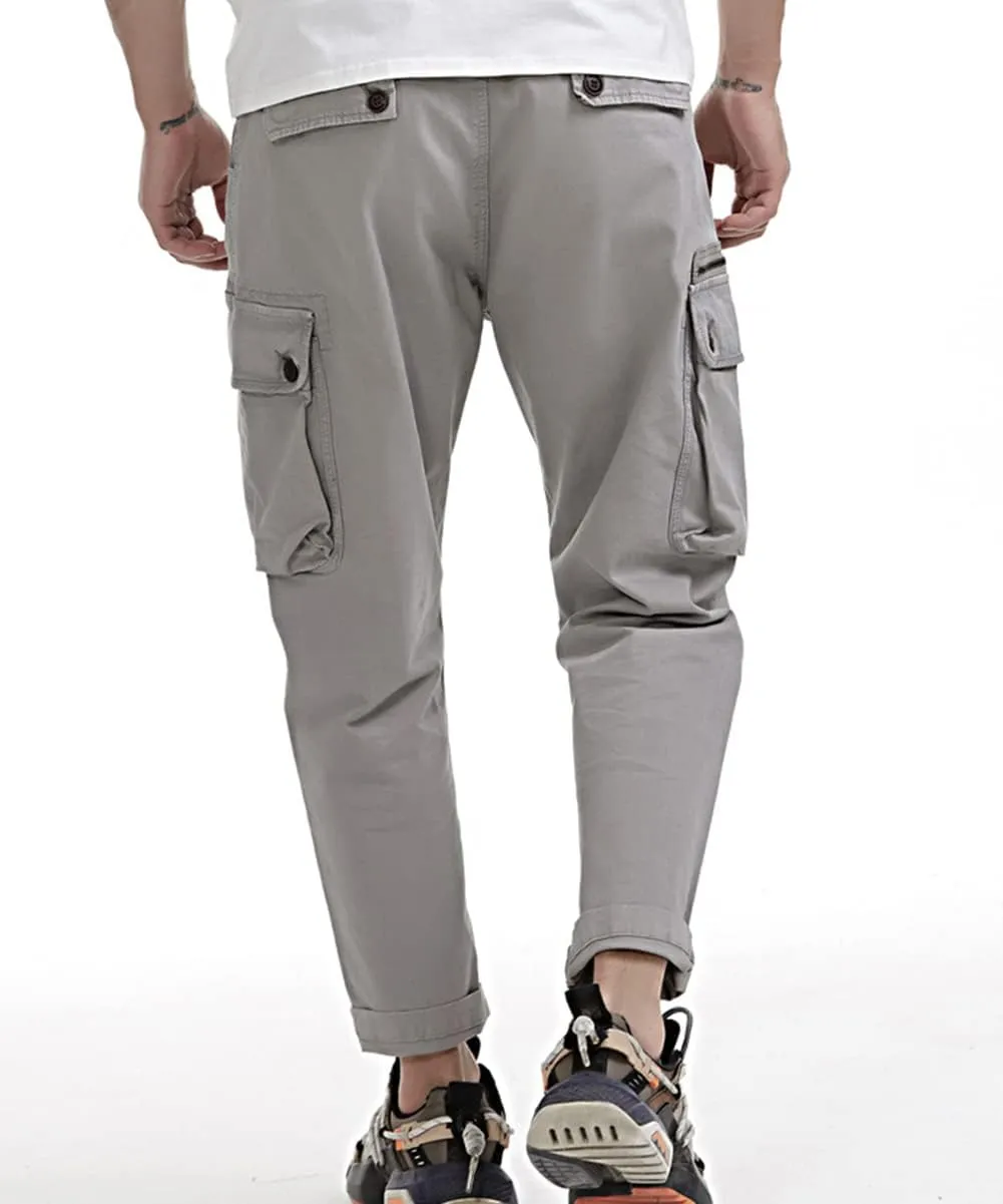 Donggu Hiking Tactical Pants Men's Lightweight Ripstop Outdoor Cargo Pants Multi Pockets Combat Trousers