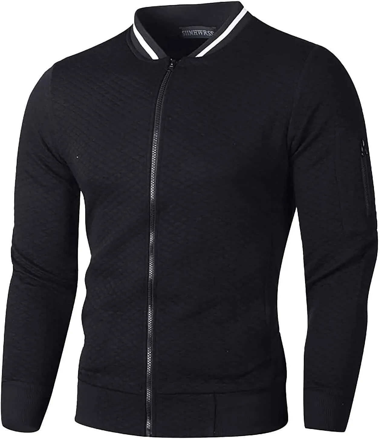 DuDubaby Autumn Winter Men's Fashion Jacket Solid Color Coat Sweatshirt Cardigan Zipper