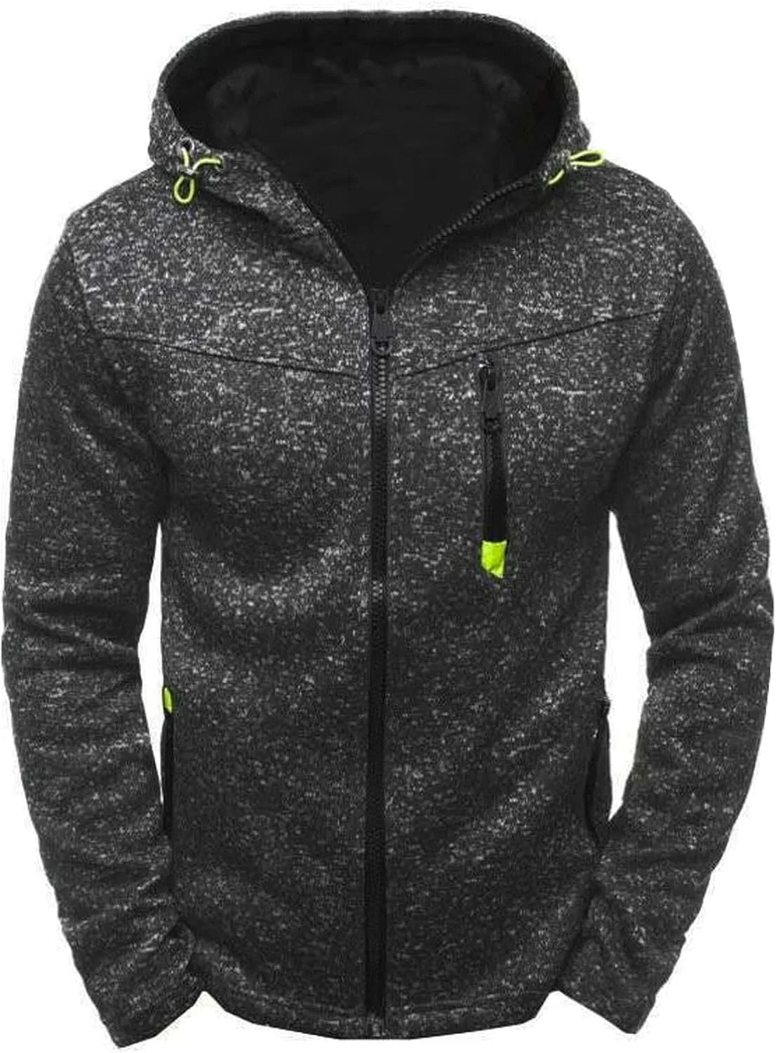Full Zip Hoodies For Men,Mens Sweatshirt Hooded Fall Sports Jacket Lightweight Slim Fit Casual Long Sleeve Coat