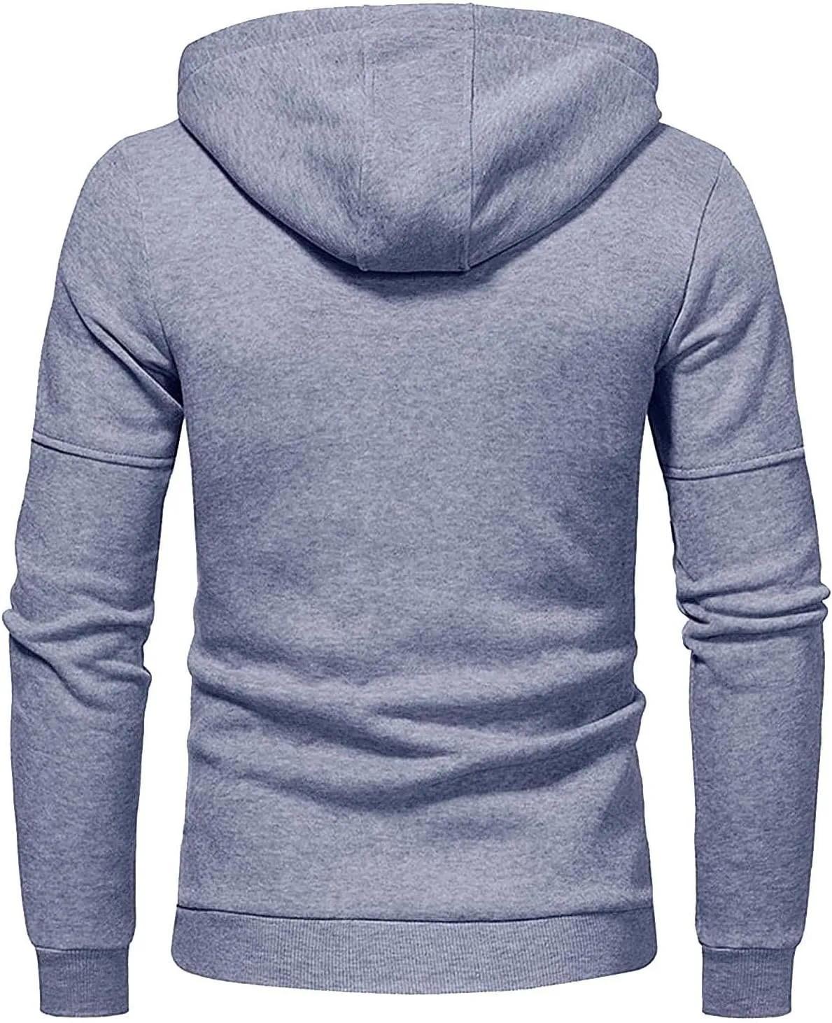 Full Zip Hoodies For Men,Mens Sweatshirt Hooded Fall Sports Jacket Lightweight Slim Fit Casual Long Sleeve Coat