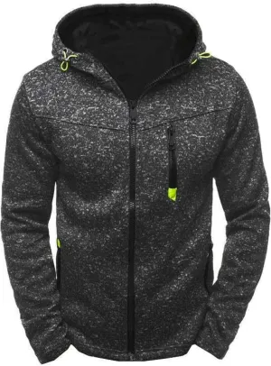 Full Zip Hoodies For Men,Mens Sweatshirt Hooded Fall Sports Jacket Lightweight Slim Fit Casual Long Sleeve Coat