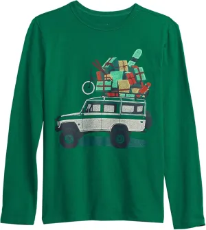 GAP Boys' Long Sleeve Graphic Tee T-Shirt