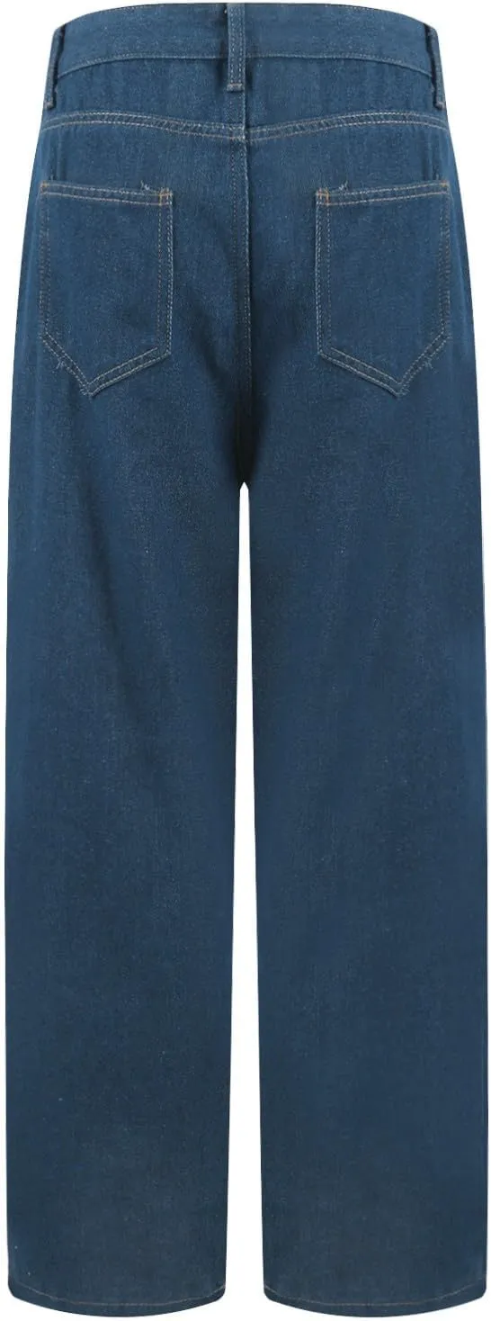 Highwaisted Jeans Womens Stretchy Jeans Pants for Women Baggy Wide Leg Microelastic Dressy Casual Summer Boho Slimming