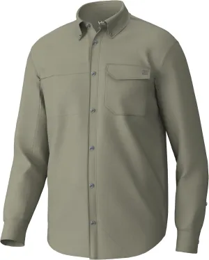 HUK Men's Tide Point Long Sleeve Shirt, Fishing Button Down