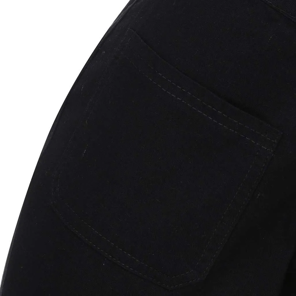 Jeans for Women 2024 Pants Waisted Trousers Jeans Lace Poket Denim Women's Jeans Black Jeans Womens Black Pants for