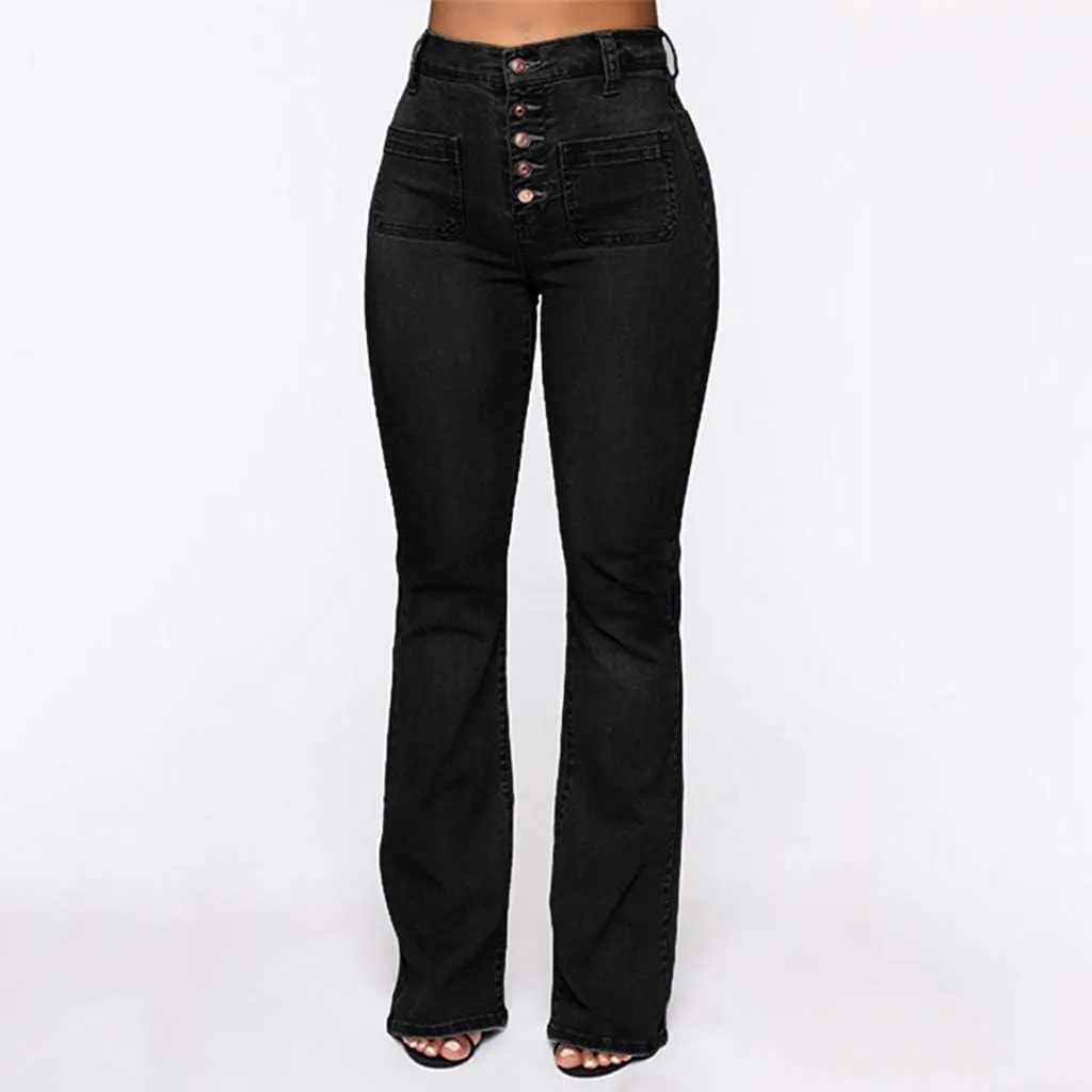 Jeans for Women 2024 Pants Waisted Trousers Jeans Lace Poket Denim Women's Jeans Black Jeans Womens Black Pants for