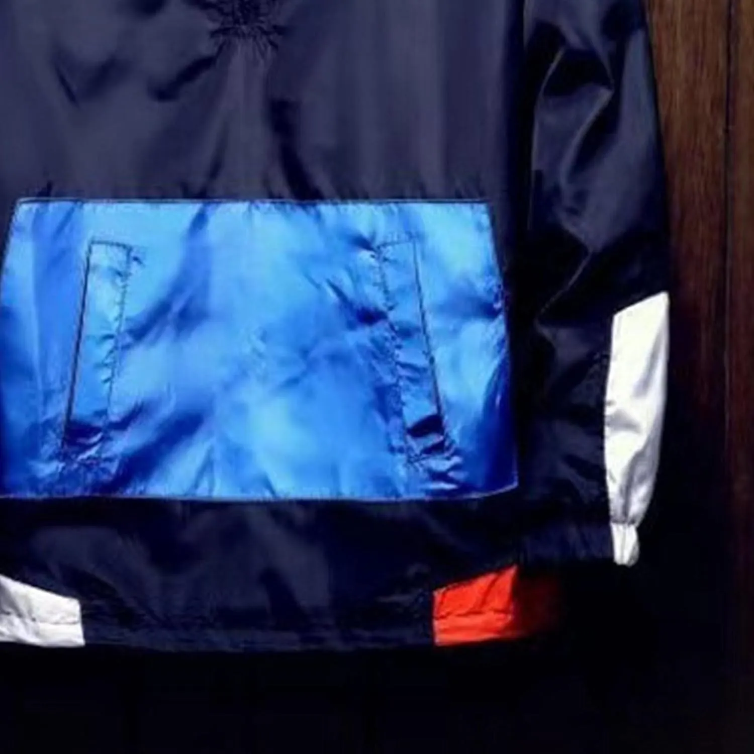 JEKE-DG Men's Color Blcok Loose Fit Jacket Casual Lightweight Hooded Overshirt Zipper Fashion Outdoor Jacket Coat