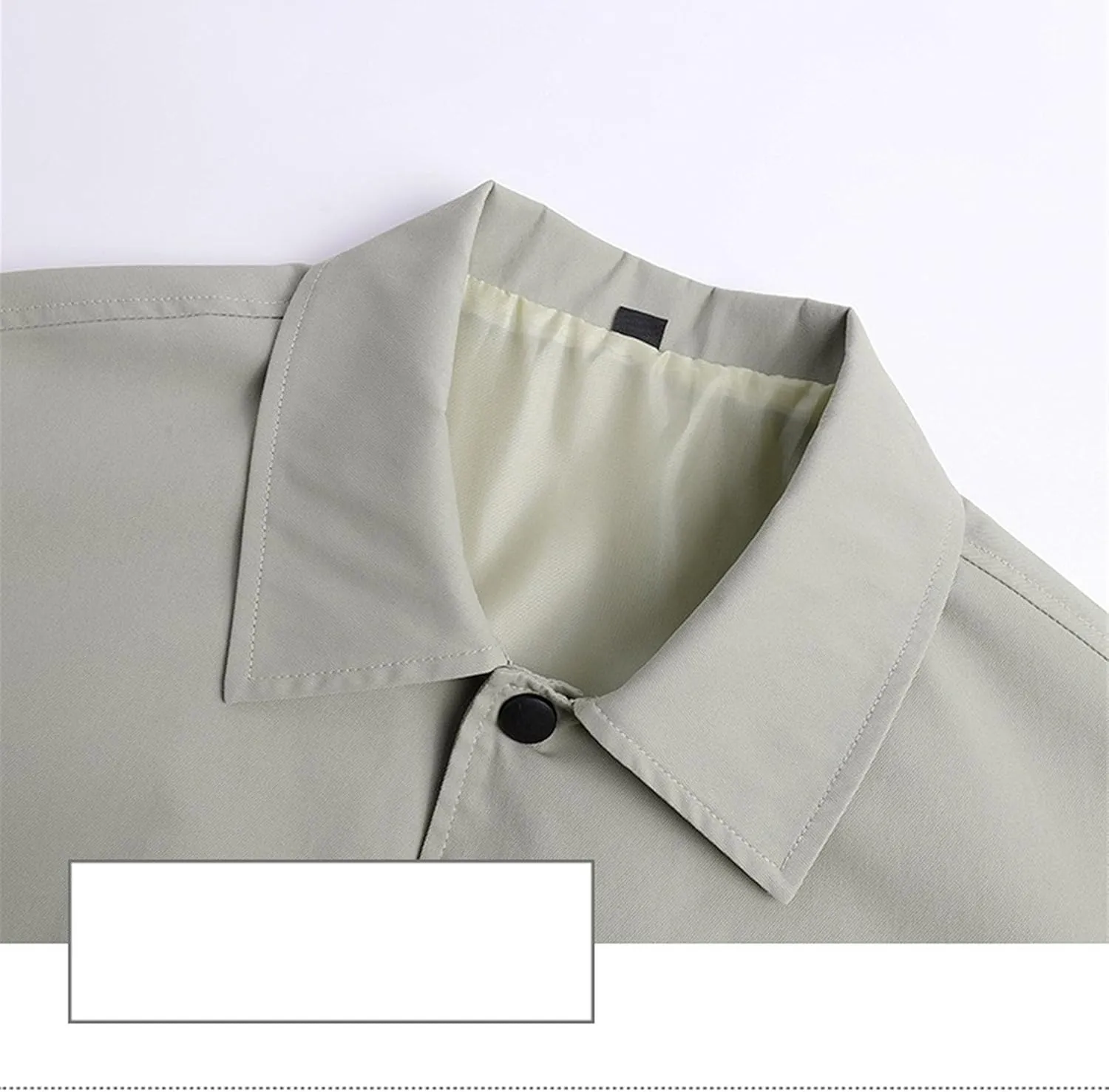JEKE-DG Men's Fashion Casual Lapel Jacket Solid Lightweight Button Down Jackets Long Sleeve Classic Jacket Coat