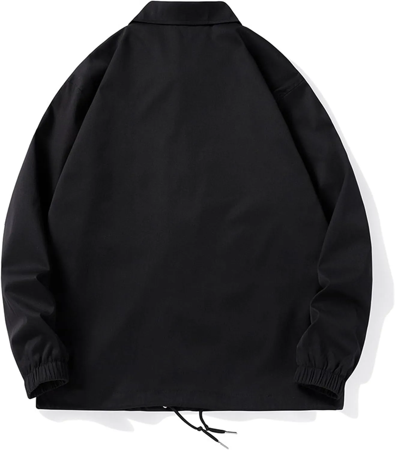 JEKE-DG Men's Fashion Casual Lapel Jacket Solid Lightweight Button Down Jackets Long Sleeve Classic Jacket Coat