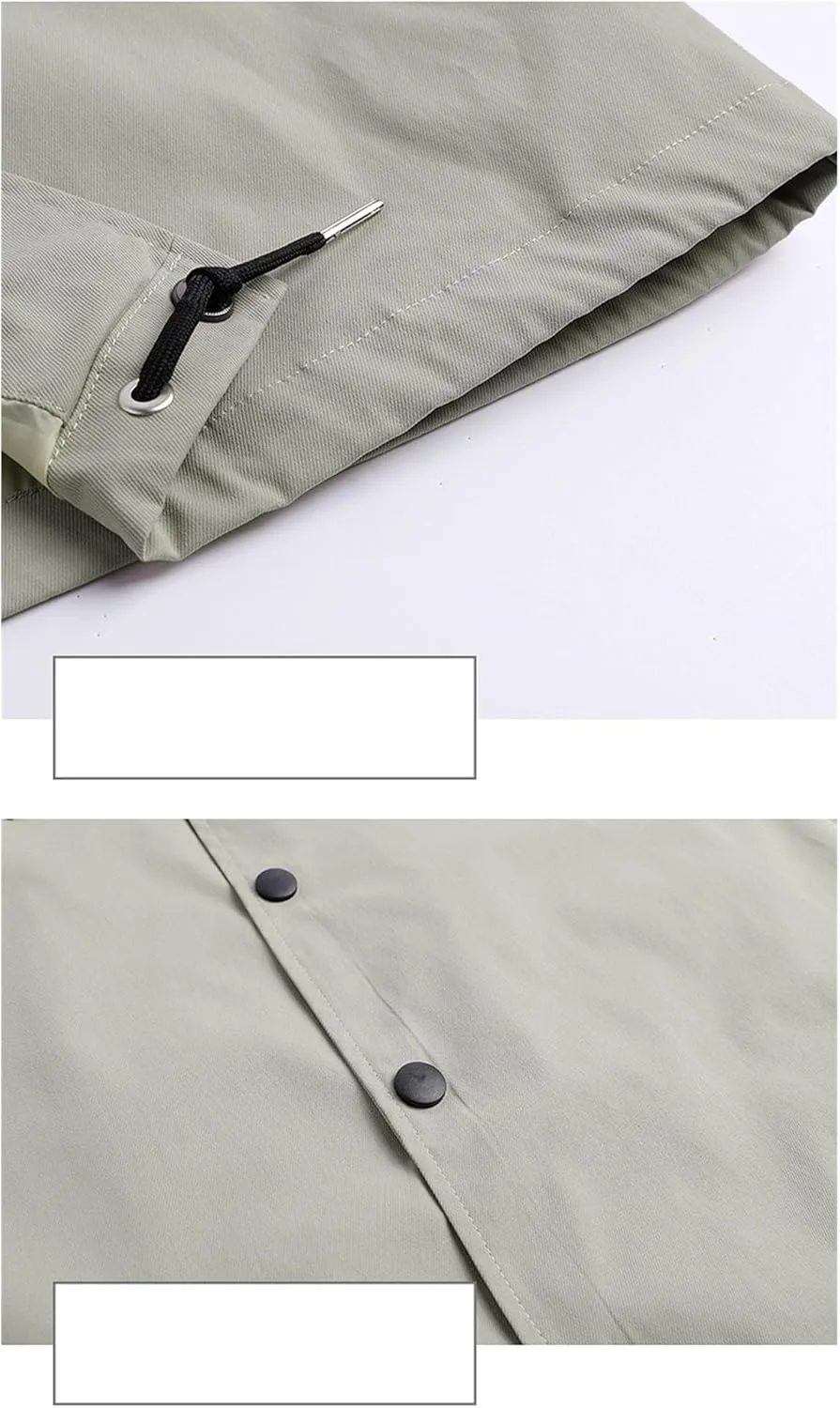 JEKE-DG Men's Fashion Casual Lapel Jacket Solid Lightweight Button Down Jackets Long Sleeve Classic Jacket Coat